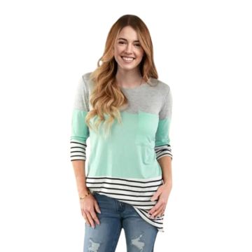 bluza-za-karmene-s-otvor-cvyat-menta