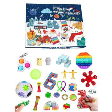 Коледен календар с 24 забавни играчки - изненади