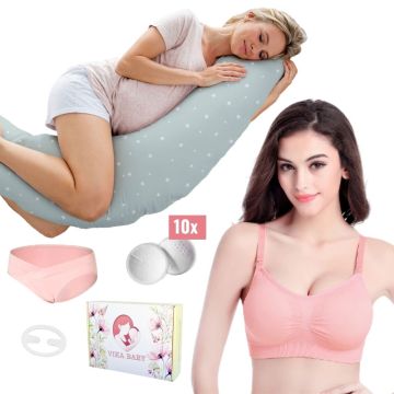 Комплект възглавница за бременни + сутиен за бременни