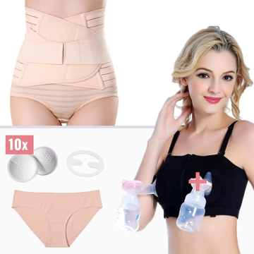 Комплект бюстие за цедене + колан за след раждане