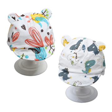 Лятна шапка с козирка и ушички